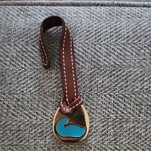 Dooney & Bourke Brown Leather Keychain